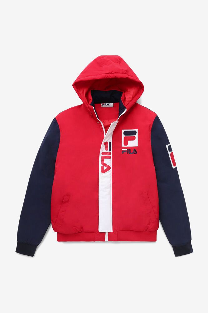 Fila Jakke Herre Rød/Marineblå P1 Tech 165840-RBF